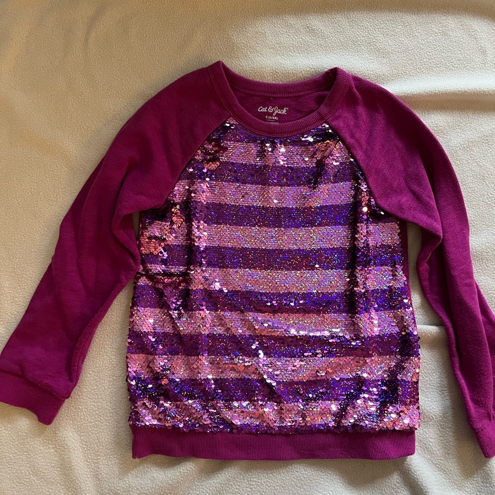 Girls sequin sweatshirt